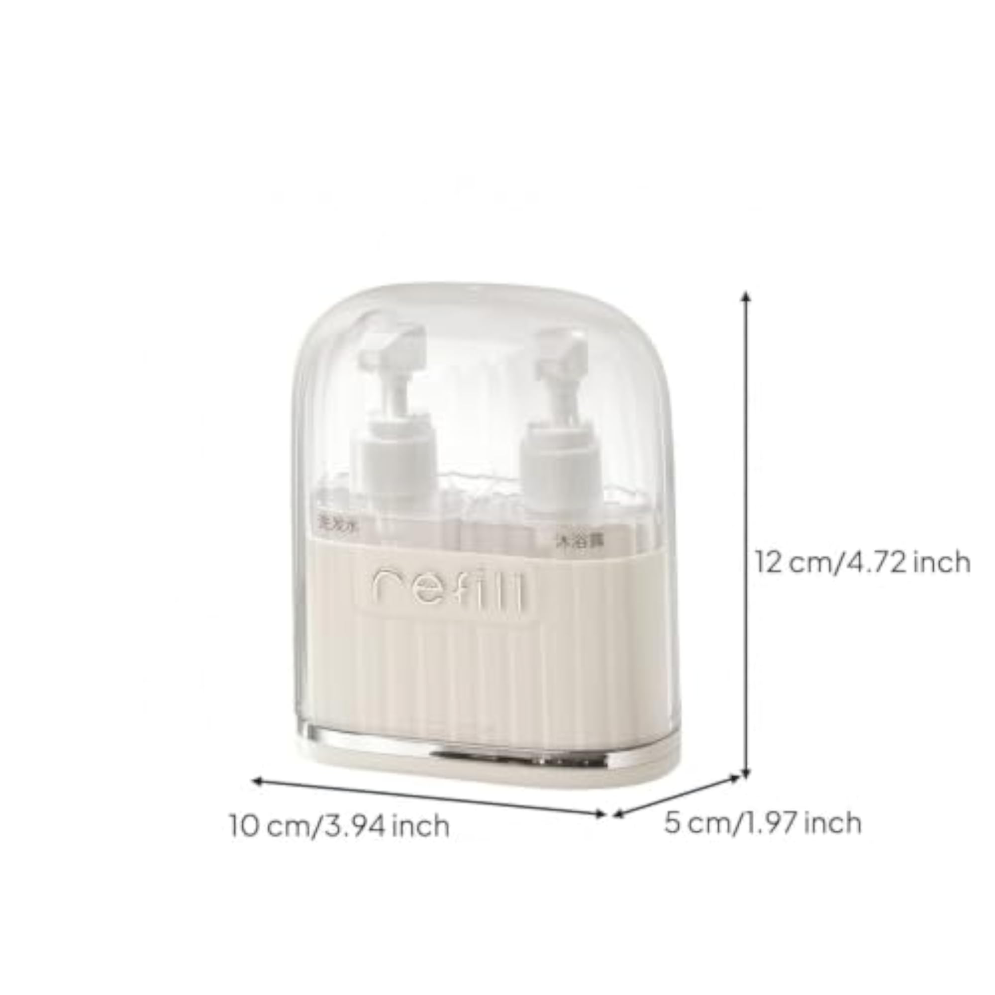 2 Pieces Refillable Travel Refill Bottle, Portable
